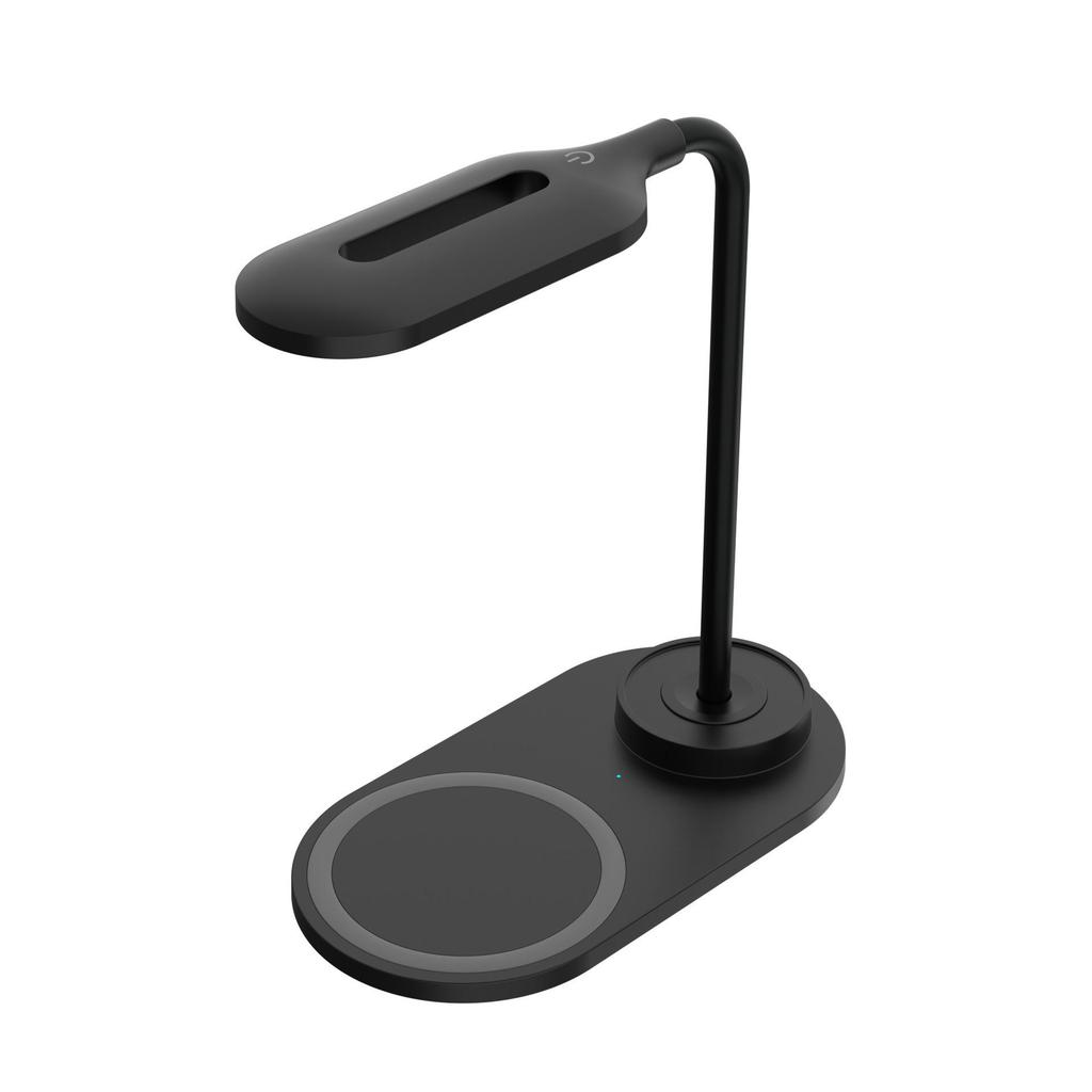 Wireless Charger Desk Lamp with Night Light and 15W Fast Charging - Eye Protection, USB Powered, Portable Gift.