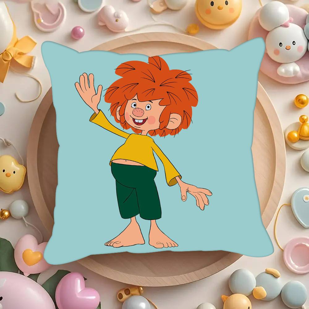 

ТЕЛЕВІЗІЙНИЙ МУЛЬТФІЛЬМ M-Meister E-Eder und Sein P-Pumuckl Наволочки чохли для подушок вітальня дивани домашній декор подарунки 24x24Inch