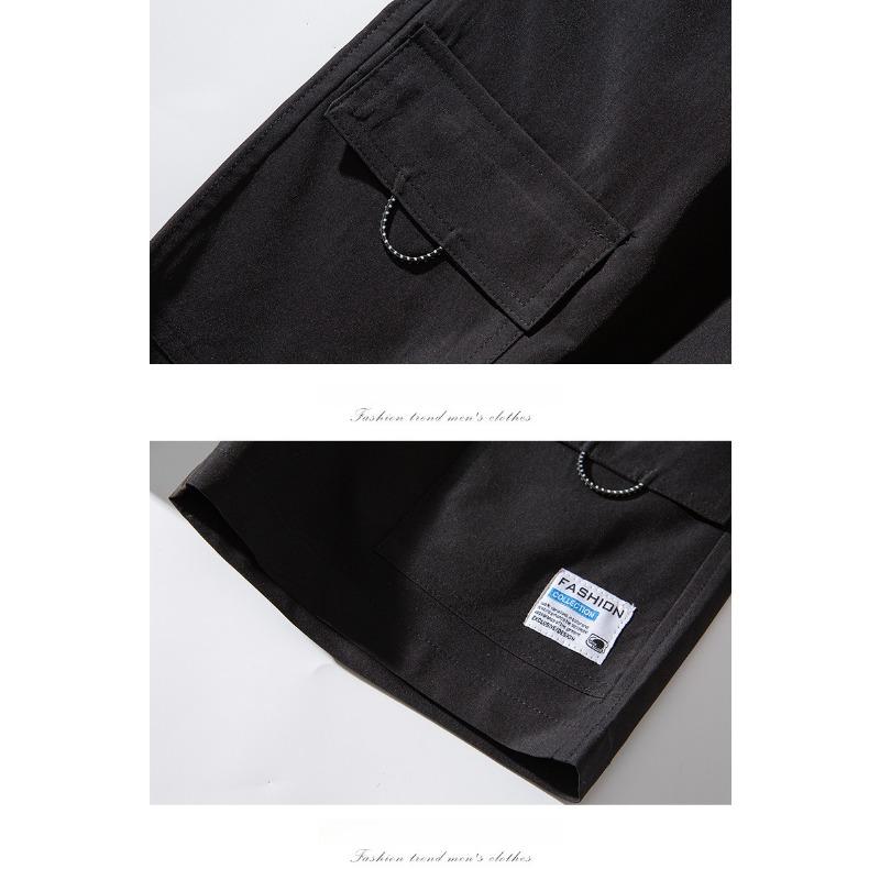 Summer Men's Workwear Five Quarter Pants, Loose, Casual, Versatile, Thin, Multi Pocket Quick Drying Shorts