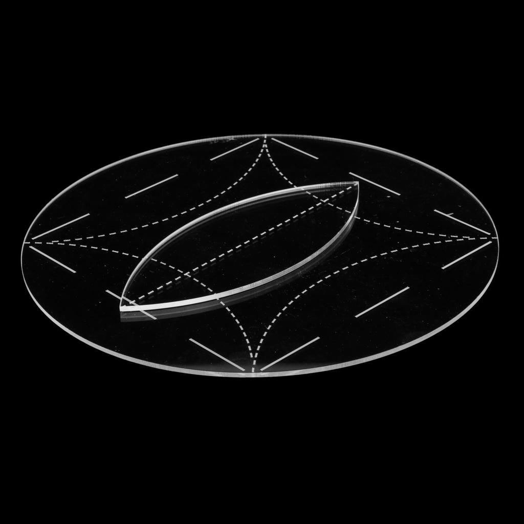 Circle Cutting Template for Quilts, Acrylic Material, Handy Sewing Accessories