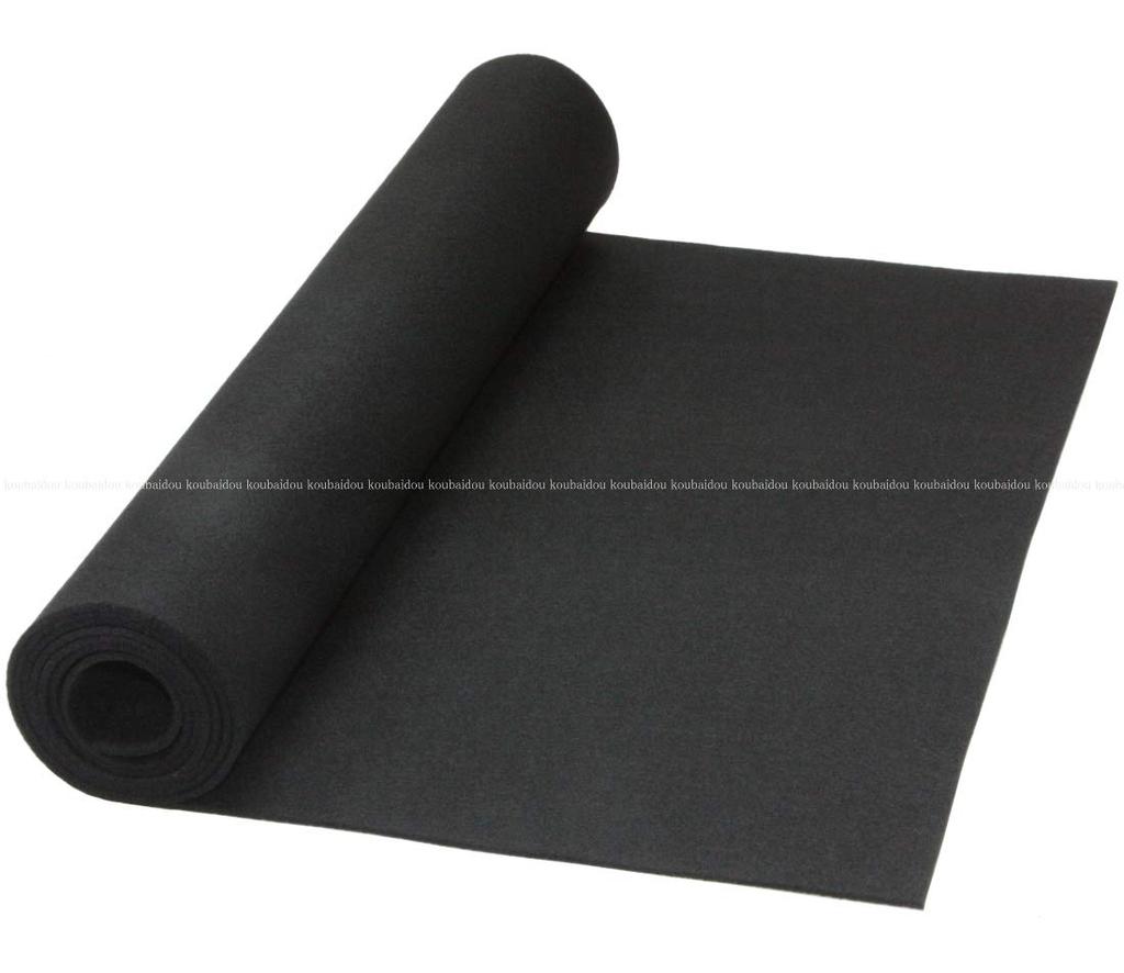 Kobaido Calligraphy Sheet for Half-sheet Paper (45 X 150cm), Medium Felt, Black, 2mm