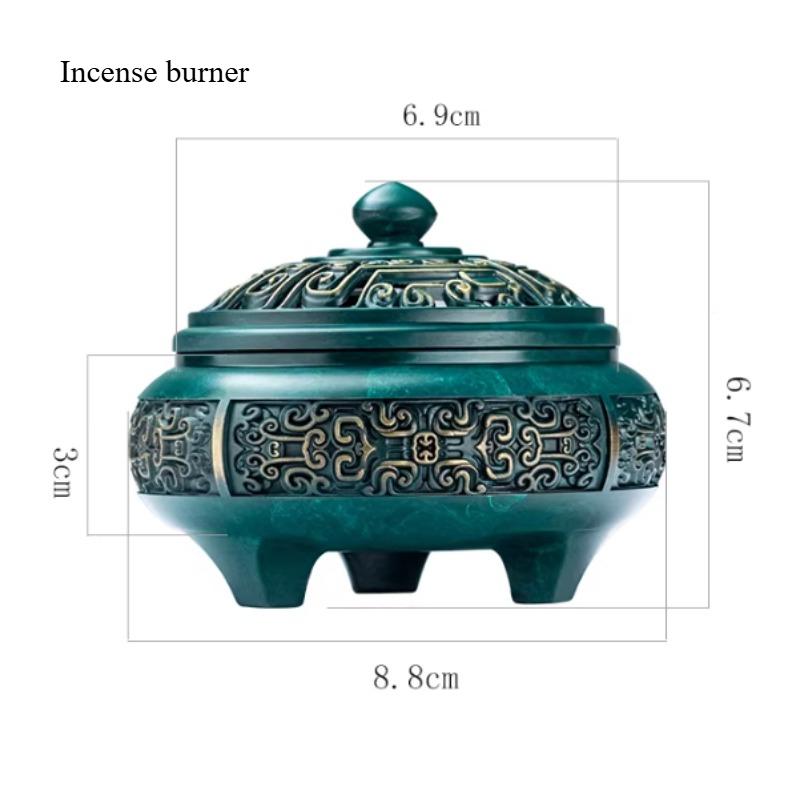 Ancient-style Bronze Color Copper Alloy Incense Burner Indoor Strip Incense Home Decoration Incense Burner Decoration Ornament