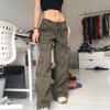 Harajuku Mode Vintage 90er Jahre Ästhetik Low Waist Hose Casual Baggy Jeans Taschen Cargohose Hip Hop Streetwear Damenhose