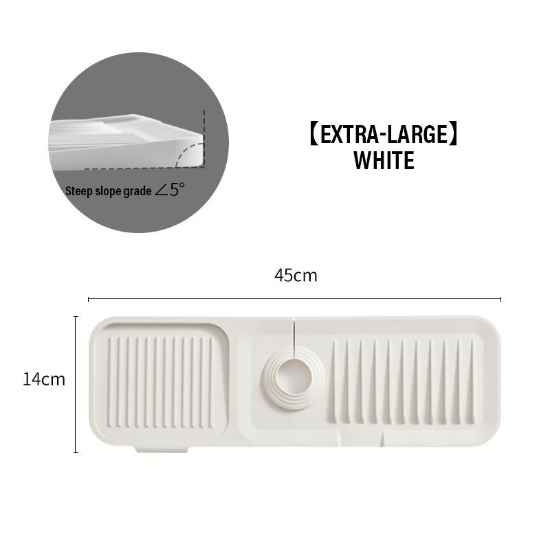 Kitchen Silicone Faucet Mat Faucet Water Catcher Mat Sink Splash Pad Household Countertop Protector Bathroom Splash Guard 1PC