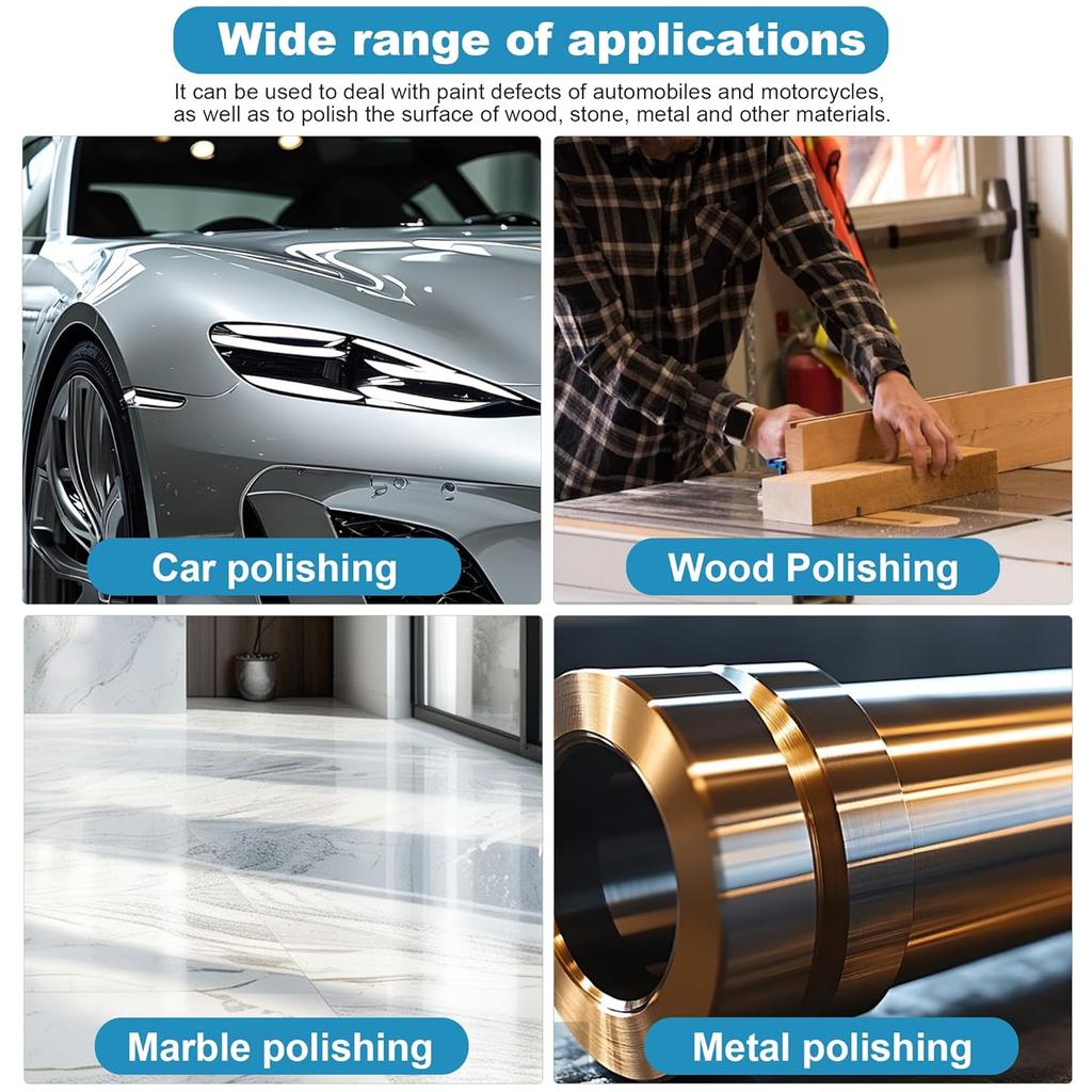 5 PCS 5 Inch Wool Polishing Pad Hook And Loop Buffing Wheel For Orbital Polisher Buffer Synthetic Polisher Wheel