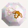 Sugar bunnies Automatic Open/Close Umbrella-Cute Umbrella with Cute Design, Portable 3-Fold Compact Umbrella for Men & Women, Halloween Chri