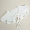 Women Shirt Detachable Collars Girls White Lapel Fake False Collar Bowknots Necklace Choker Blouse Tops Neck Shawl