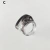 Anillos de Resina Acrílica Creativos de Moda Vintage Simples Geométricos Cuadrados para Mujeres Hombres Joyería