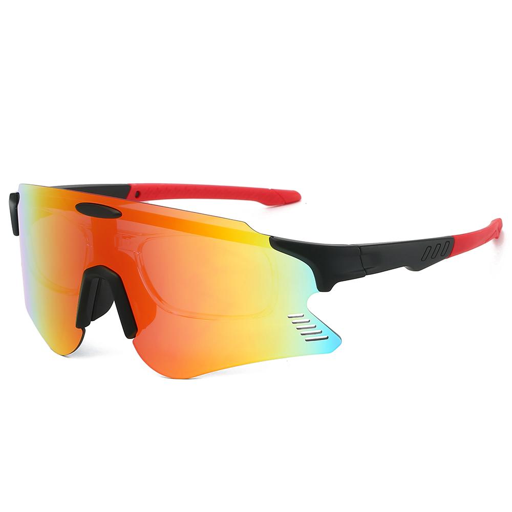 Oversized Sports Goggle Men New Mirror Outdoor Anti-UV Cycling Sunglasses Women Trendy Windproof Protective Shades