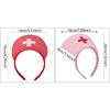 Charme Krankenschwesternhut Cosplay Stirnbänder Einzigartiges Charme Kopfschmuck Stilvolles Damen Stirnband für Rollenspiel Aktivität