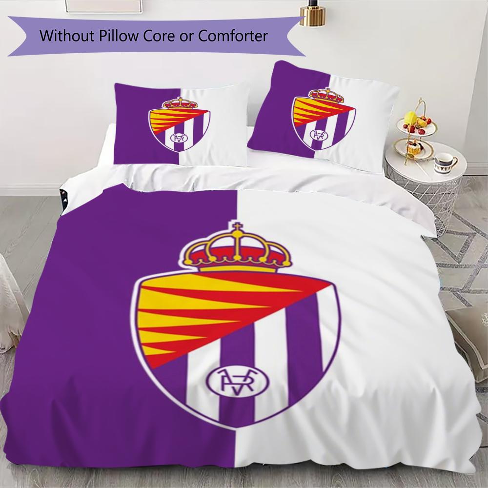 Set Copripiumino Trapuntato con Fantasia Real Valladolid Federa Decorazione per la Casa Regalo di Compleanno (1 * copripiumino + 2 * federe senza imbottitura)