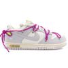 Off-White x Nike Dunk Low Lot 21 von 50 Unisex-Sneaker Sail Neutral-Grau Hyper-Violett DM1602-100