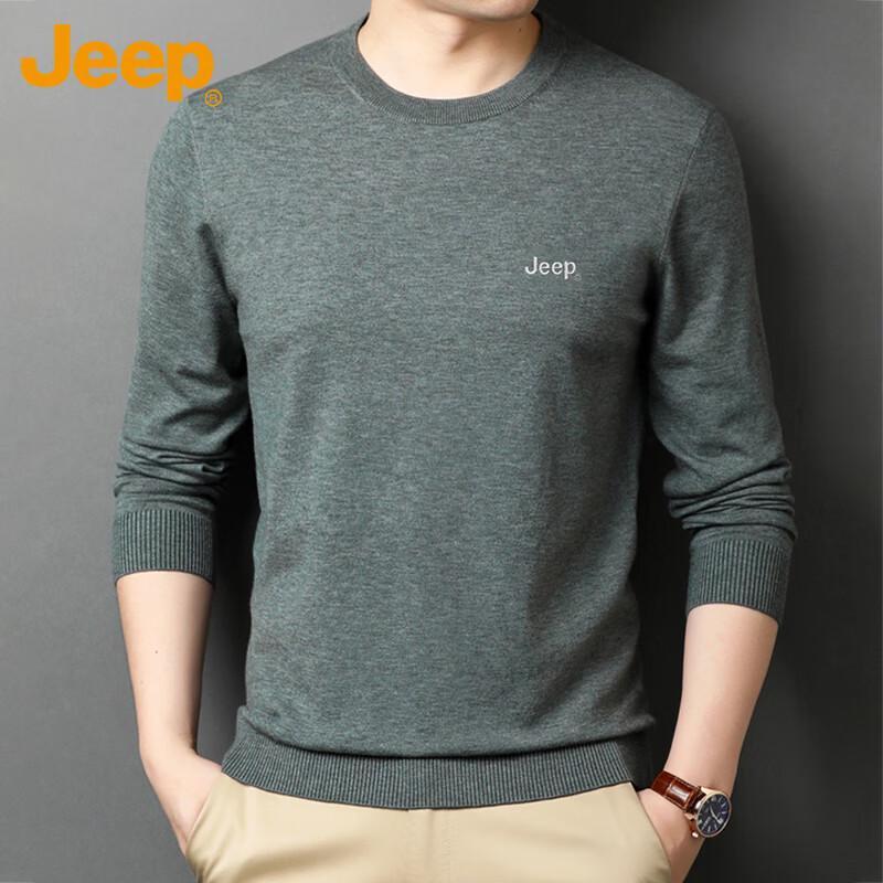 

JEEP Men s Round Neck Warm Knitted Sweater L