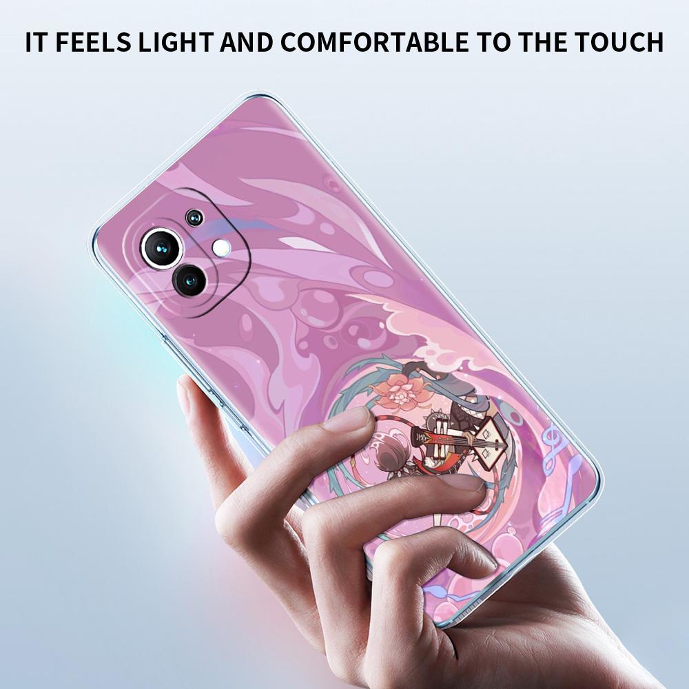 Genshin Impact Cartoon Logo For Poco X5 X3 NFC F5 F4 F3 M3 Phone Case For Xiaomi 12T 12 13 Lite 11 Ultra Mi 10T 5G 11X Pro Cover