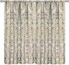 Tribal Geometric Pattern Curtains,Traditional Southwestern Style Aztec Window Treatments for Bedroom Living Room,Minimalist
