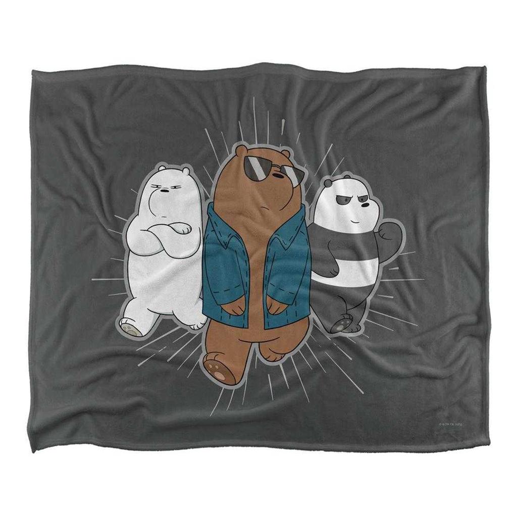 We Bare Bears Silky Jacket Supersoft Blanket