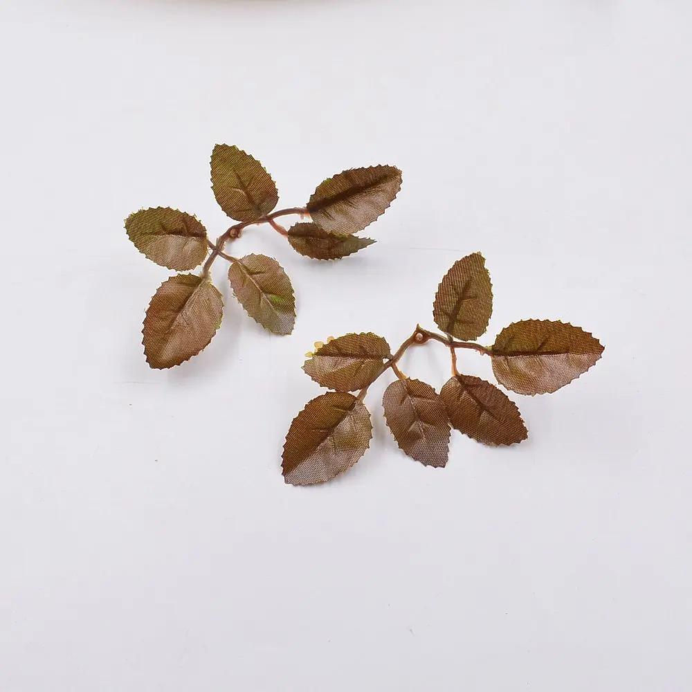 Artificial Flower Vase Decor Stem Iron Needlework Wire Plant Wall Accessories For DIY Craft Supplies Plastic Rose Stick Pole