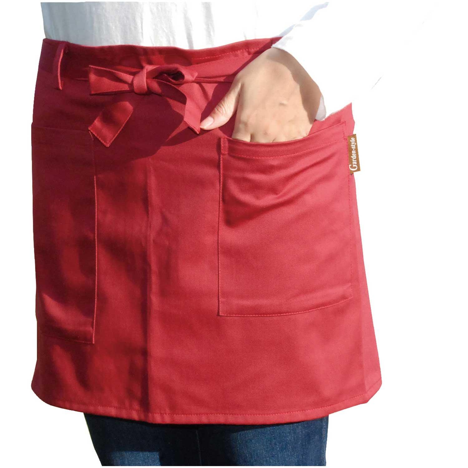 

Garden Apron Short Red RE Safety-3