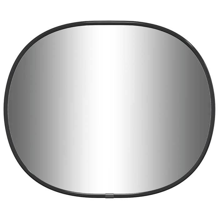 VidaXL Mural Miroir de Maquillage Coiffeuse Cosmétique Décoration de Chambre à Coucher Salle de Bain Salon Intérieur Noir 348221