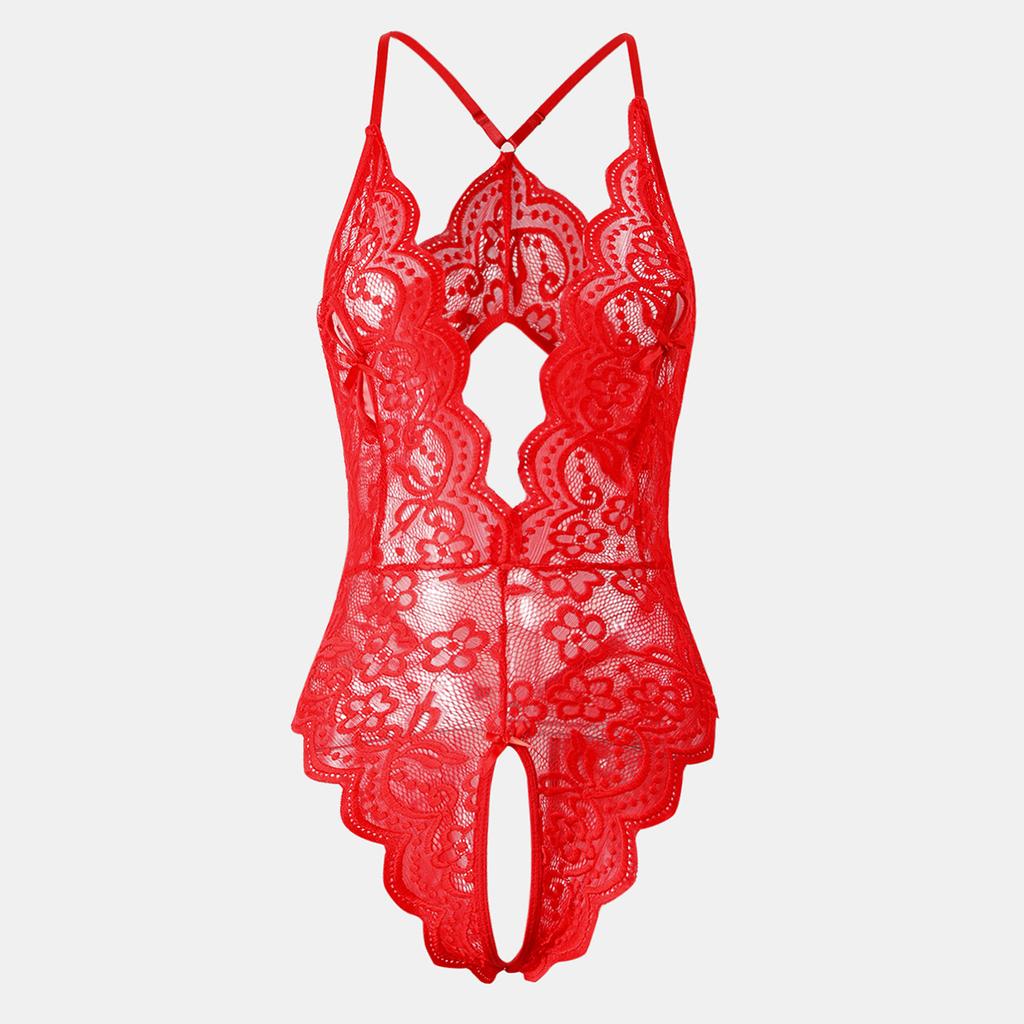 Transparent Lingerie For Women Super  Erotic Underwear Sex Pajamas Crotchless Adult Female Lace Teddies Bodysuit Sexy Outfit
