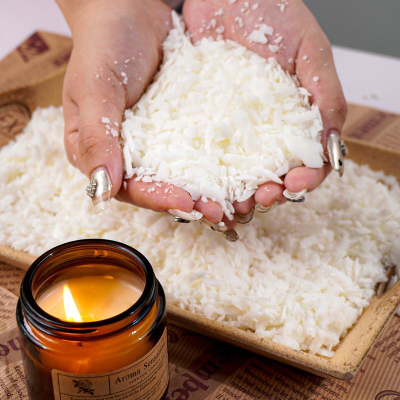 1kg/500g/250g/200g Natürliches Sojawachs für DIY Handgemachte Kerzen Basteln Aromatherapie Kerzenzutaten Sojawachs ohne Zusatzstoffe
