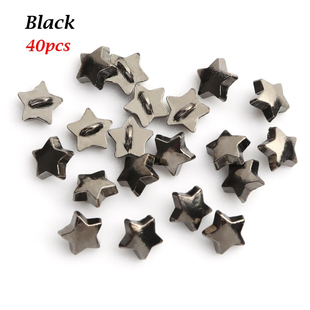 20/40Pcs Mini Metal Button Buckle DIY Doll Clothes Decor Buckle 5mm Star Buckles for Handmade DIY Crafts Sewing Accessories