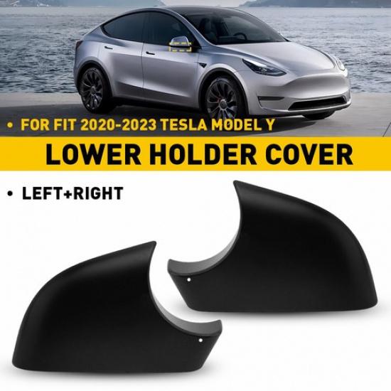 Rearview Mirror Triangle Base Cover Fit For Tesla Model Y - Pair LH+RH V
