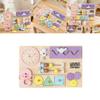 Wooden Busy Board For Babies With Locking Toys Montessori Educational Play For Toddler Development