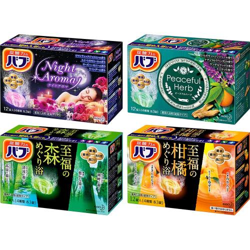 

[оптовая покупка] bubu 12 таблеток x набор из 4 штук ночной аромат, мирная трава, блаженная цитрусовая ванна, блаженная лесная ванна соль для ванны