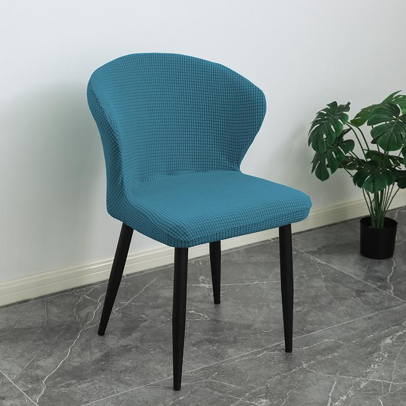 

Изогнутый чехол на стул без подлокотников, чехол на обеденный стул, многоразовые чехлы для стульев с боковой спинкой, чехлы для современных стульев, моющийся чехол H30-40*W40-47*D42-50cm