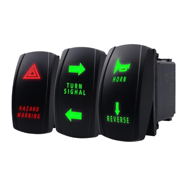 Universeller Blinker-Schalter + Blinkrelais + Hupe Ersatz für Motorräder ATV UTV Golf Carts