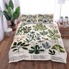 Botanical Herbarium Duvet Set King Queen Double Full Twin Single Size Duvet Cover Pillow Case Bed Linen Set