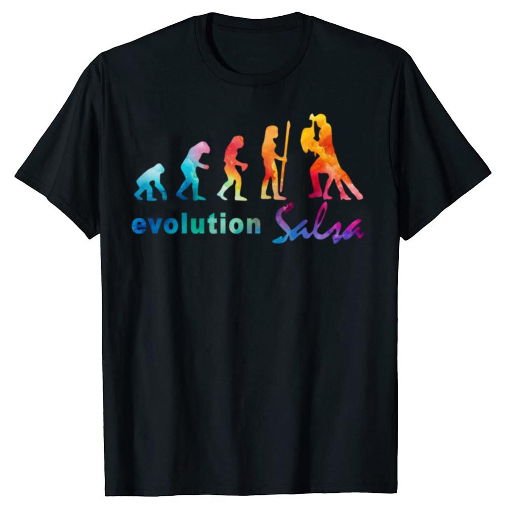 

Funny Evolution Salsa Dancing Graphic T-shirts Men Women s Fashion Casual Tshirt 100% Cotton Loose Oversized T Shirt - Men s ... S разноцветный