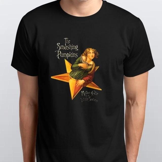 

The Smashing Pumpkins 100% Cotton T-shirt Mens Tees Top S M L XL XXL 3 4 XL colours Black 2XL