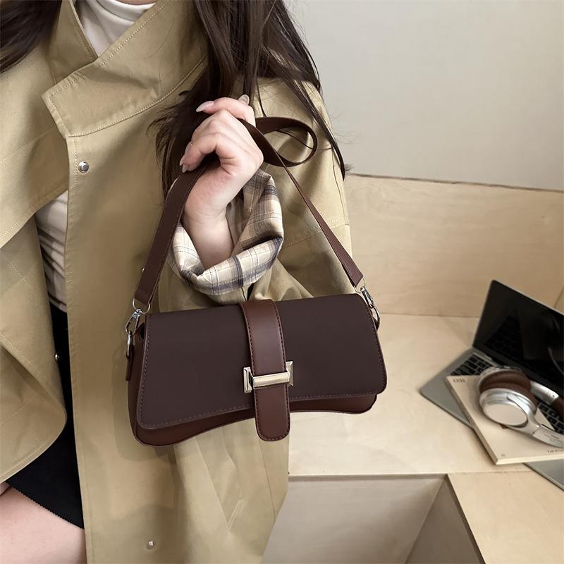 Shoulder Bag Advanced Sense Simple Fashion Popular Bag Women's Retro Large Capacity Underarm Tote Bag