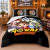 Yo Kai Watch Pattern Bedding 3Pcs Set Bed Sheet And Pillowcases For Indoor Bedroom
