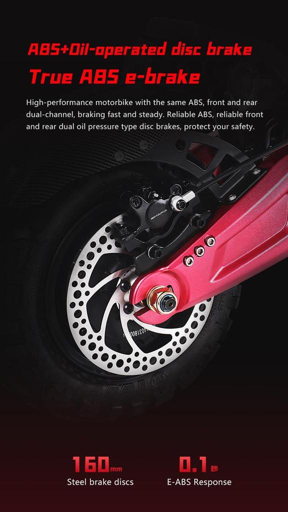 BOYUEDA S5 3000W Dual Motor Electric Scooter - 85KM/H Top Speed, 120KM Range, Off-Road Tires, NFC Lock, Hydraulic Brakes