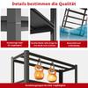 5-Tier Metal Shelf 650kg Load Capacity, Heavy-Duty Shelf Made of Steel, Height-Adjustable for Garage, Storage & Household, H160cm × B80cm × T40cm