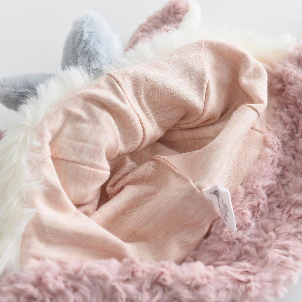 Dziecięcy pluszowy zestaw czapka-szalik z postaciami z bajek - Ciepły, wiatroszczelny, do ochrony na zewnątrz zimą