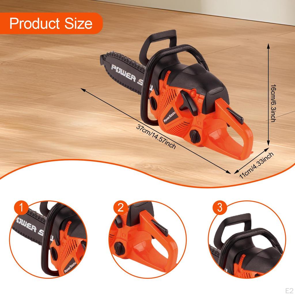 Toy Chainsaw for Kids Realistic Educational Electric Play Set