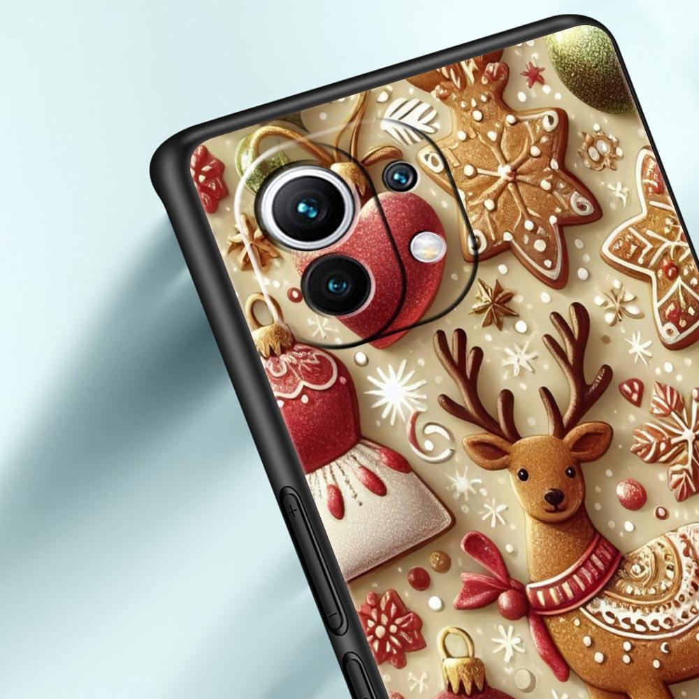 New Year Christmas Phone Case Cover for Xiaomi Mi 17 15 14 13 12 11 Ultra 15T 14T 13T 12T 11T Pro Lite 5G Soft TPU Shell Fundas