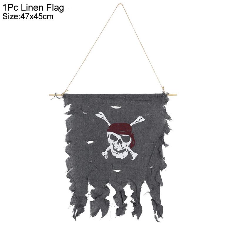 Halloween Pirate Hat Cap Decoration Kids Adult Halloween Masquerade Captain Cosplay Costume Props Pirate Theme Birthday Party