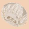 1pc Satin Sleep Cap with Elastic Band - Comfortable Polyester Unscented Wide Brim Shower Cap for Daily Use, Hair Bonnet for Sleeping