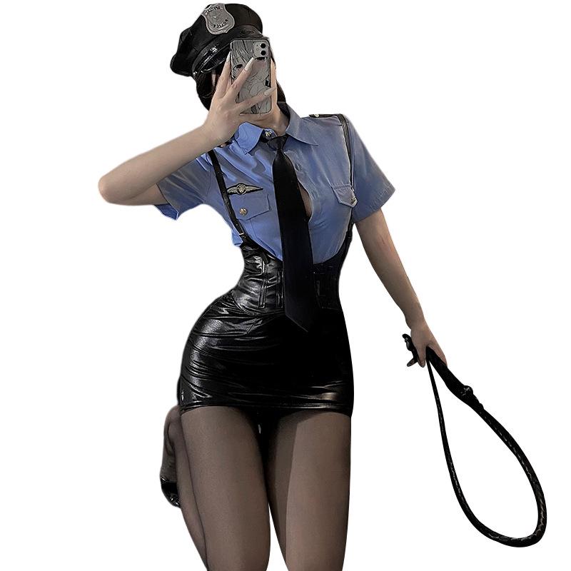 Xianyi Seductive Lingerie Set: Sexy Police Officer & Flight Attendant Bedroom Role-Play 507