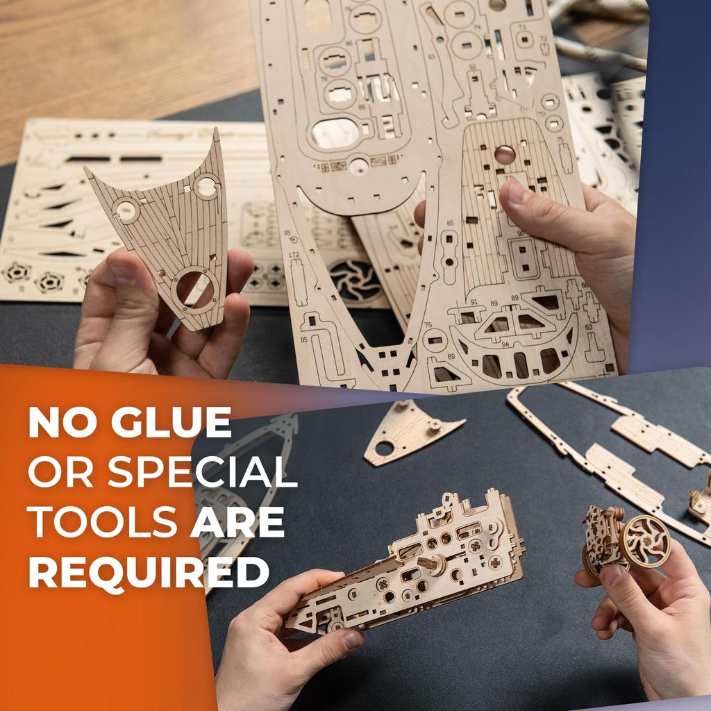 Ugears Serenity's Dream 70224 Wooden Puzzle, Crafts & Models, No Glue or Tools Required