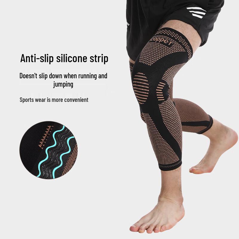 Powerful Peak Long Thermal Knee Support with Silicone Anti-Slip