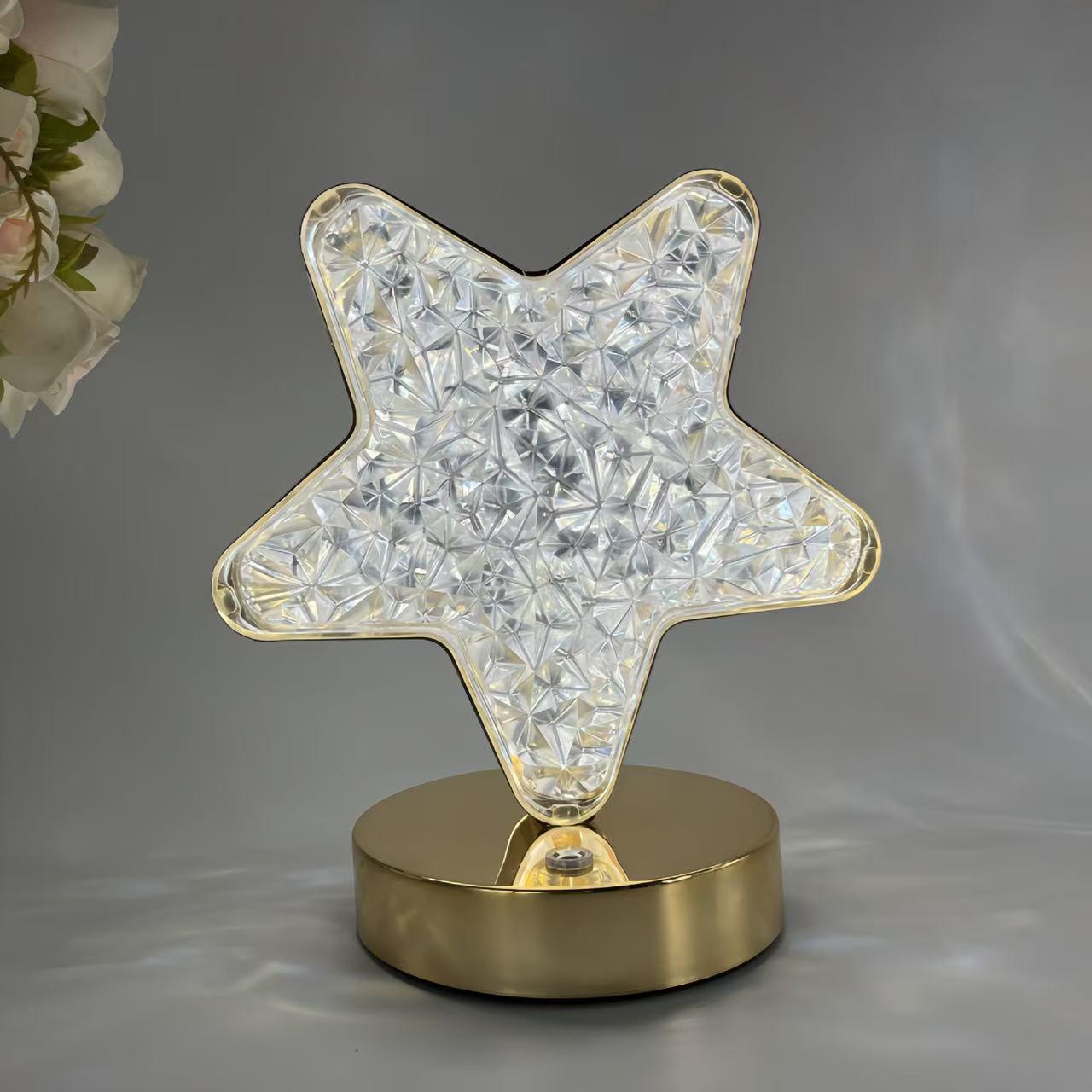 

Star Moon Night Light: Touch-Activated, Three-Color, Rechargeable Atmosphere Lamp - Perfect Birthday Gift for Bedrooms