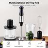 4-in-1 Handheld Electric Food Mixer Small Immersion Blender Cordless Hand Blender Rechargeable for Lattes Cappuccino Matcha Egg