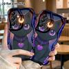 Phone Case: 2D Flat Samsung Galaxy A34 A35 M05 M06 S20 S22 S21 FE Plus 5G Protective Case, Magic Black Cat, Perfect Christmas and Halloween Holiday Gi