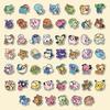 50PCS Kawaii Anime Pokemon Stickers Pikachu Decals DIY for Laptop Luggage Skateboard Phone Cartoon Kid Toy Gift Stickers